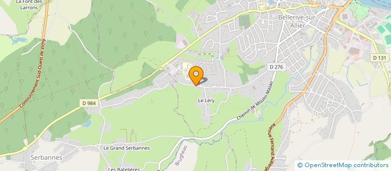 localisation de l'entreprise SCI LES VERSANNES à BELLERIVE-SUR-ALLIER