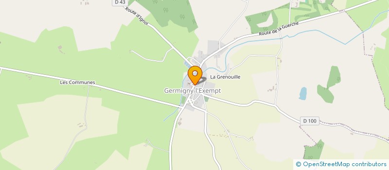 localisation de l'entreprise SCI LES VERSEAUX  GERMIGNY-L'EXEMPT