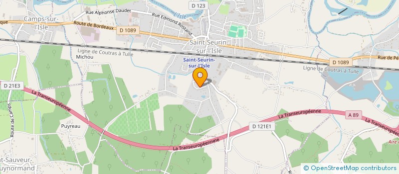 localisation de l'entreprise SCI LES VERSENNES  SAINT SEURIN SUR L'ISLE