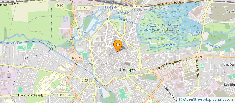 localisation de l'entreprise SCI LES VERTS  BOURGES