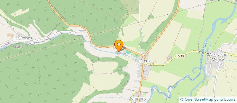 localisation de l'entreprise SCI LES VERTS SAPINS  GREUX