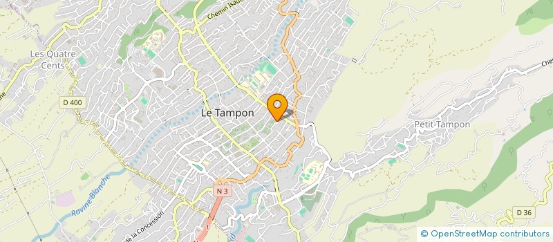 localisation de l'entreprise SCI LES VERVEINES à LE TAMPON