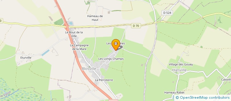 localisation de l'entreprise SCI LES VIEILLES COURS  BLOSVILLE