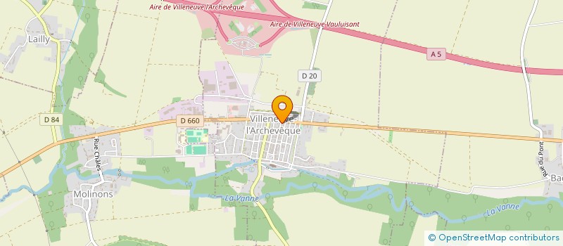 localisation de l'entreprise SCI LES VIEILLES PIERRES  VILLENEUVE-L'ARCHEVEQUE