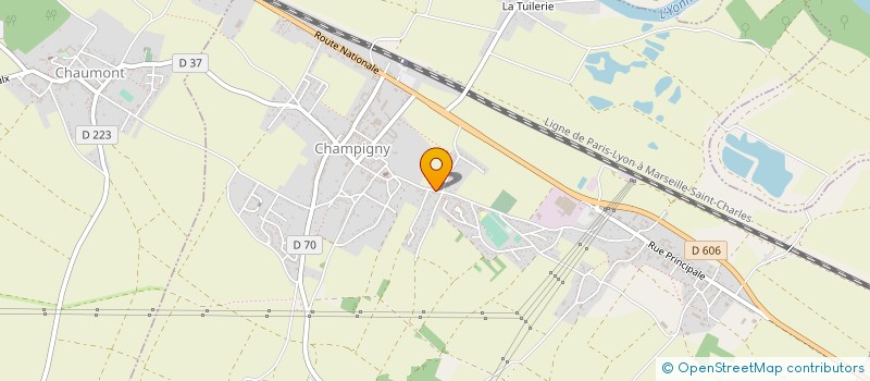 localisation de l'entreprise SCI LES VIEILLES PIERRES  CHAMPIGNY