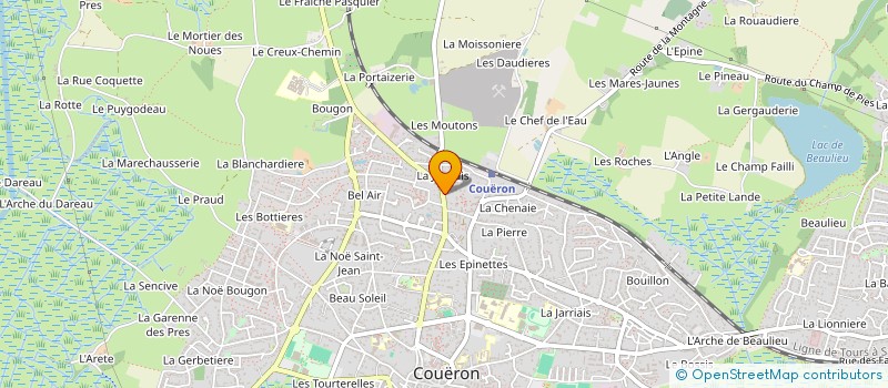 localisation de l'entreprise SCI LES VIEILLES TERRES à COUERON