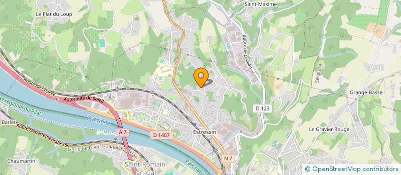 localisation de l'entreprise SCI LES VIEILLES VIGNES  VIENNE