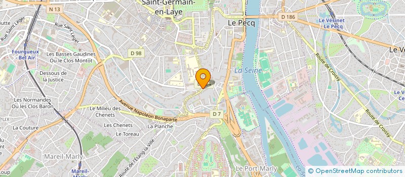 localisation de l'entreprise SCI LES VIEILLES VIGNES  LE PECQ