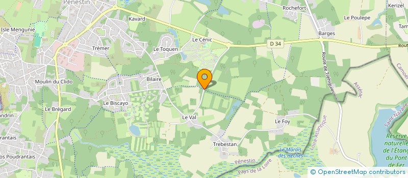 localisation de l'entreprise SCI LES VIEILLES VIGNES  PENESTIN