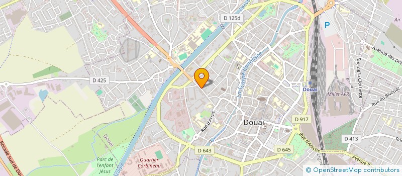 localisation de l'entreprise SCI LES VIERGES à DOUAI