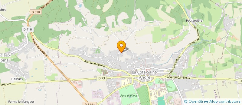 localisation de l'entreprise SCI LES VIES CROZES  LA COTE-SAINT-ANDRE