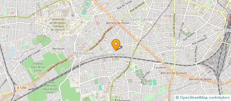 localisation de l'entreprise SCI LES VIEUX AMANTS  TALENCE