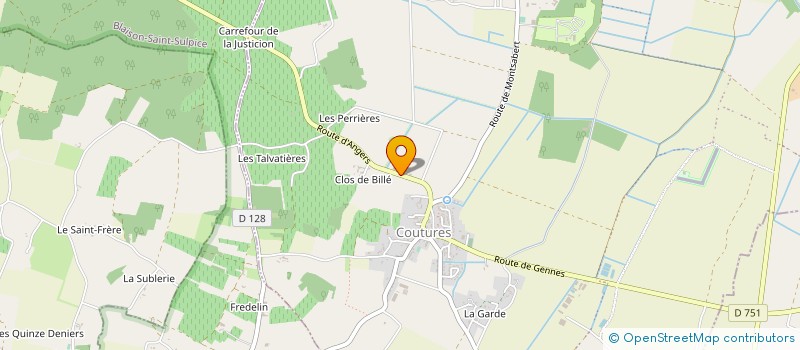 localisation de l'entreprise SCI LES VIEUX CHENES à GENNES-VAL-DE-LOIRE