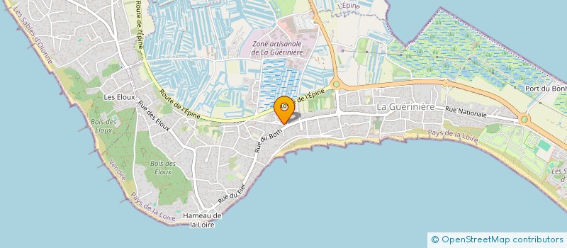 localisation de l'entreprise SCI LES VIEUX MURS  LA GUERINIERE