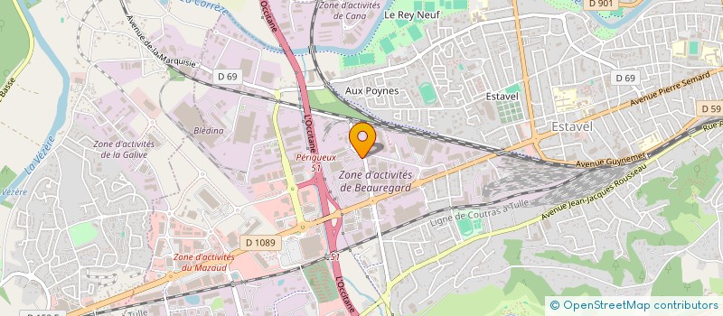 localisation de l'entreprise SCI LES VIGNALS  BRIVE-LA-GAILLARDE