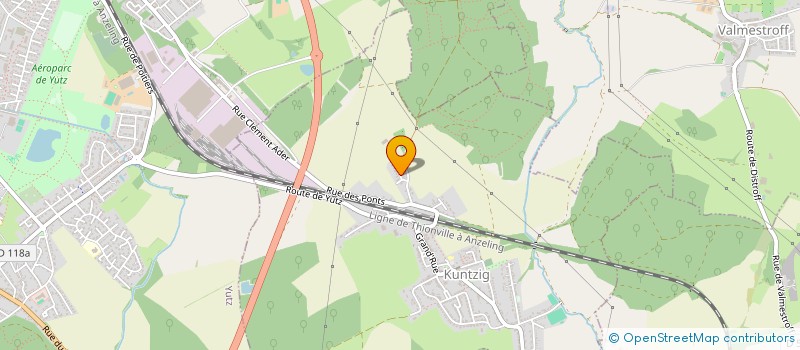 localisation de l'entreprise SCI LES VIGNES 2012  KUNTZIG