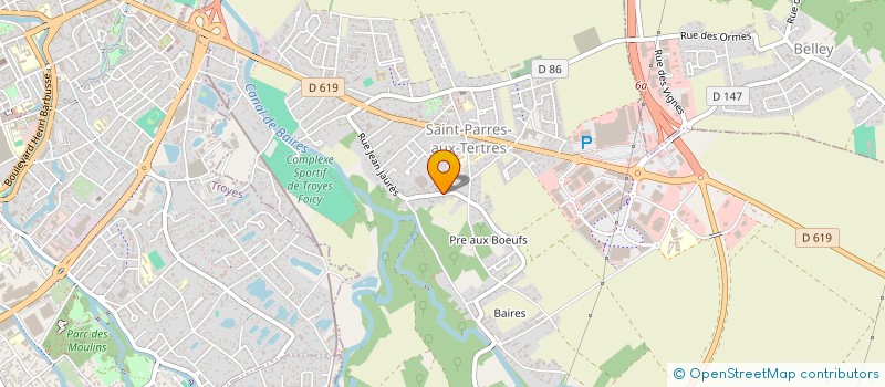 localisation de l'entreprise SCI LES VIGNES à SAINT-PARRES-AUX-TERTRES