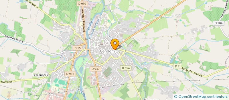 localisation de l'entreprise SCI LES VIGNES  CONDOM