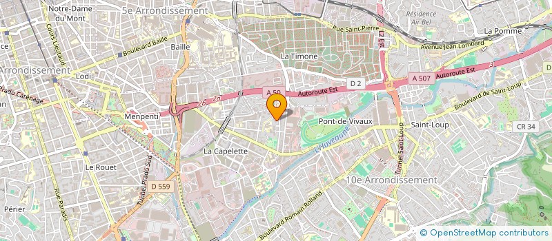 localisation de l'entreprise SCI LES VIGNES à MARSEILLE
