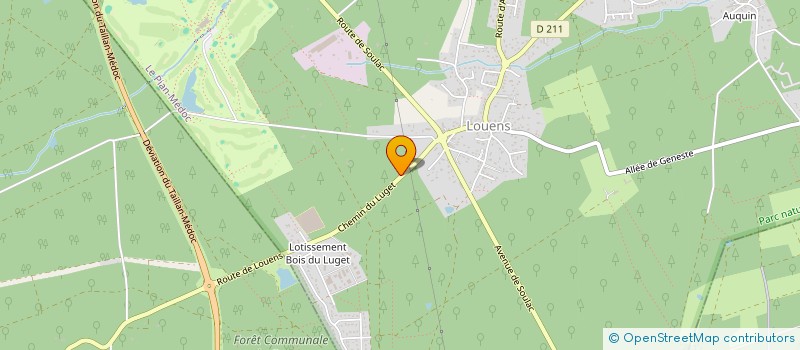 localisation de l'entreprise SCI LES VIGNES  LE PIAN-MEDOC