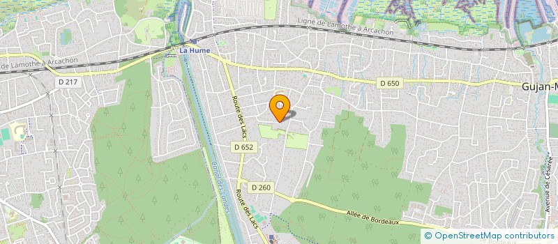 localisation de l'entreprise SCI LES VIGNES  GUJAN-MESTRAS