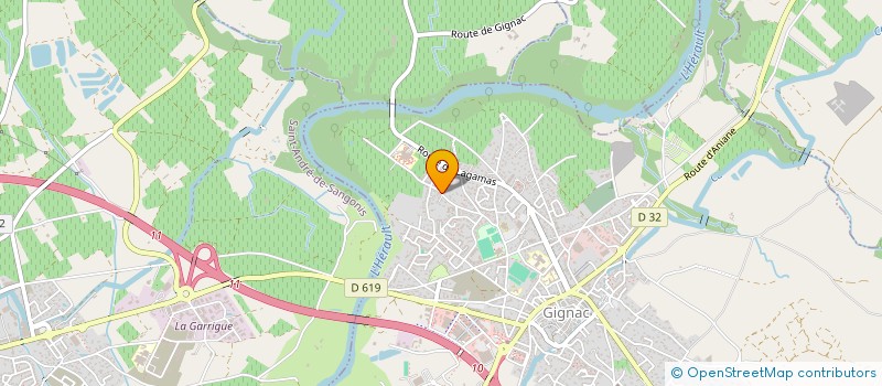 localisation de l'entreprise SCI LES VIGNES  GIGNAC