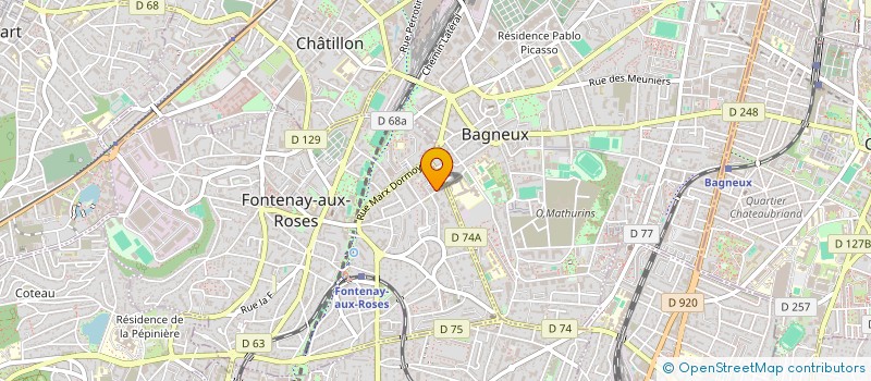 localisation de l'entreprise SCI LES VIGNES à FONTENAY-AUX-ROSES