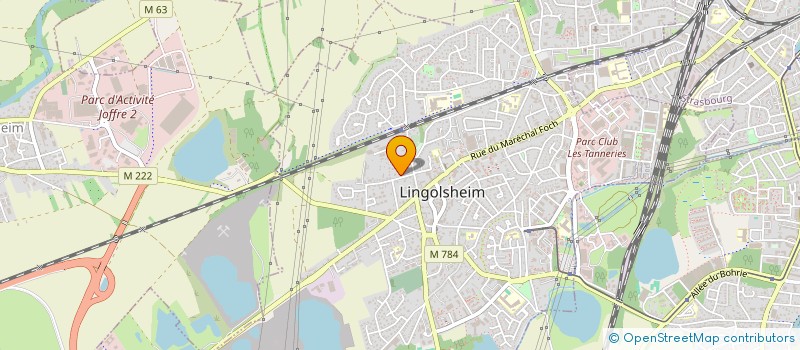 localisation de l'entreprise SCI LES VIGNES  LINGOLSHEIM