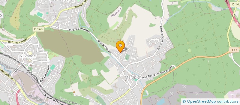 localisation de l'entreprise SCI LES VIGNES  HAYANGE