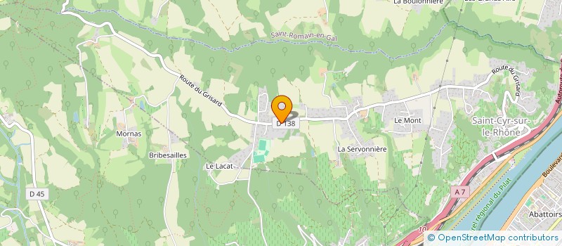 localisation de l'entreprise SCI LES VIGNES  SAINT-CYR-SUR-LE-RHONE