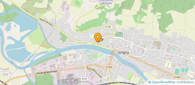 localisation de l'entreprise SCI LES VIGNES à JOIGNY