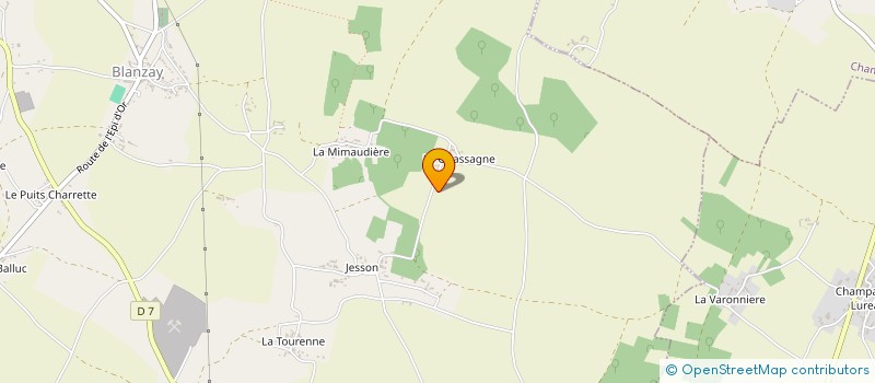 localisation de l'entreprise SCI LES VIGNES à CHAMPNIERS