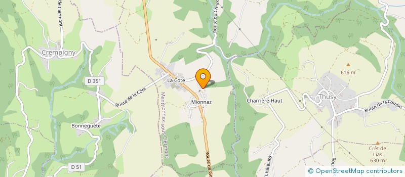 localisation de l'entreprise SCI LES VIGNES  MENTHONNEX-SOUS-CLERMONT