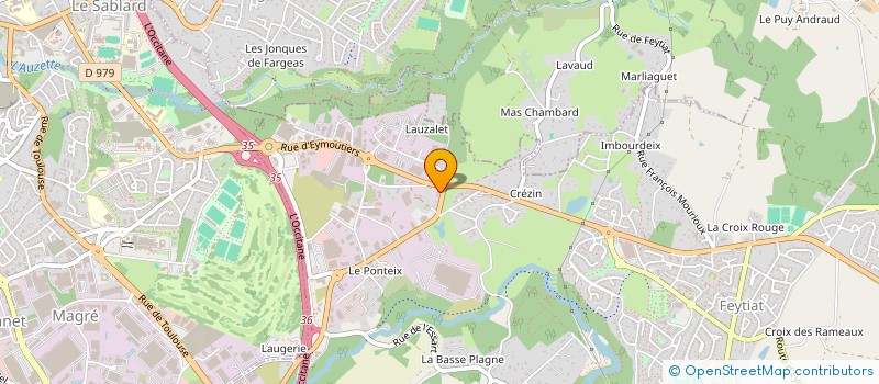 localisation de l'entreprise SCI LES VIGNES DE CREZIN 2 à FEYTIAT