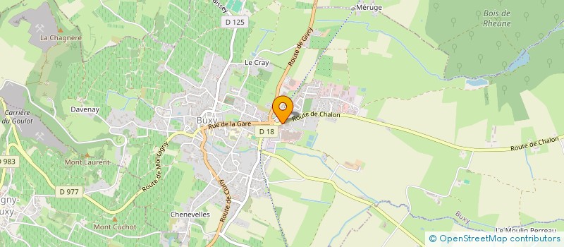 localisation de l'entreprise SCI LES VIGNES DE LA CROIX  BUXY