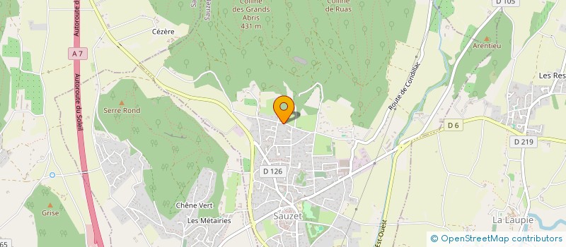 localisation de l'entreprise SCI LES VIGNES DE MORANES  SAUZET