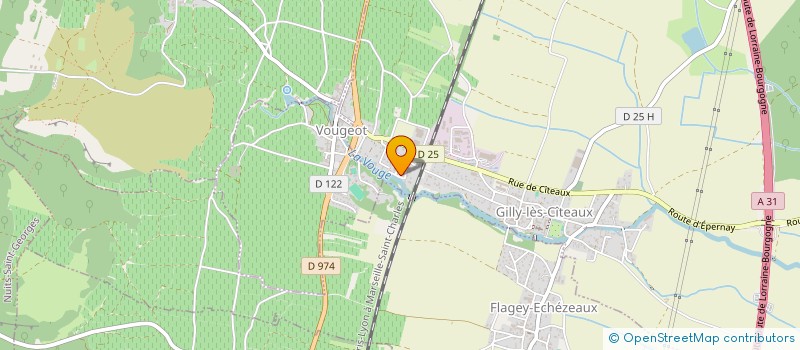 localisation de l'entreprise SCI LES VIGNES VERTES  GILLY-LES-CITEAUX