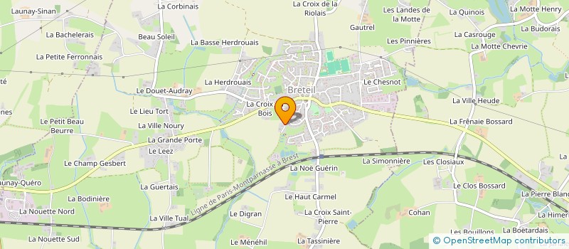 localisation de l'entreprise SCI LES VILBERTES  BRETEIL