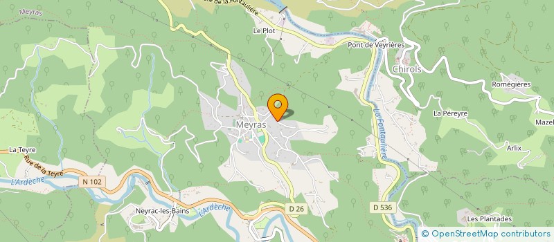 localisation de l'entreprise SCI LES VILLANS à MEYRAS