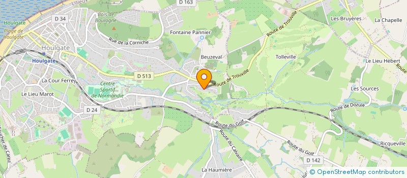 localisation de l'entreprise SCI LES VILLAS CLAIR VALLON à HOULGATE