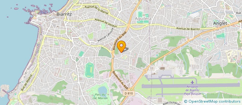 localisation de l'entreprise SCI LES VILLAS DU PARC à BIARRITZ
