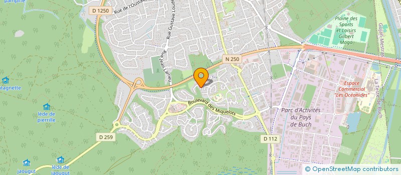 localisation de l'entreprise SCI LES VILLAS W à LA TESTE-DE-BUCH