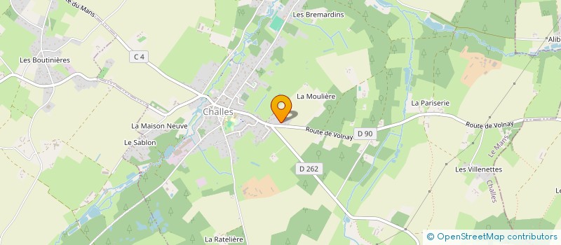 localisation de l'entreprise SCI LES VILLENETTES  CHALLES