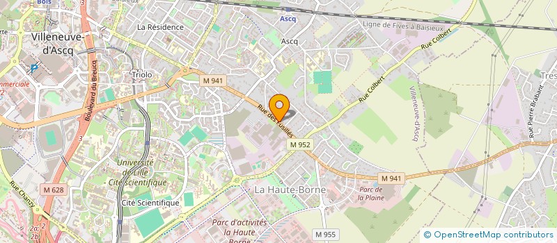 localisation de l'entreprise SCI LES VILLERS à VILLENEUVE-D'ASCQ