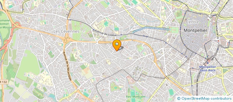 localisation de l'entreprise SCI LES VIOLETTES 1 à MONTPELLIER