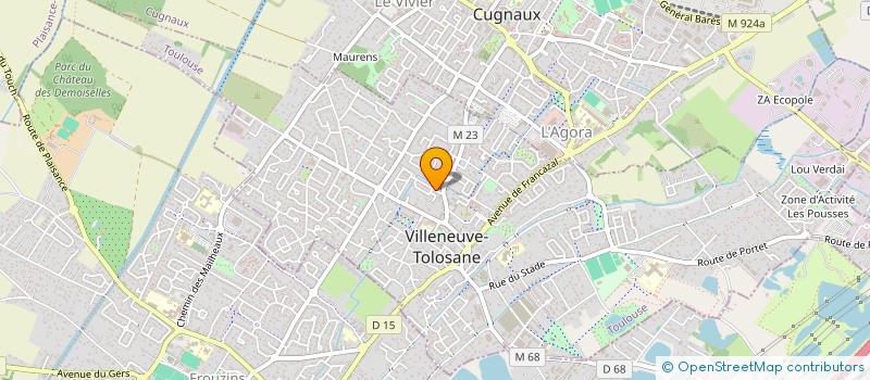 localisation de l'entreprise SCI LES VIOLETTES à VILLENEUVE-TOLOSANE