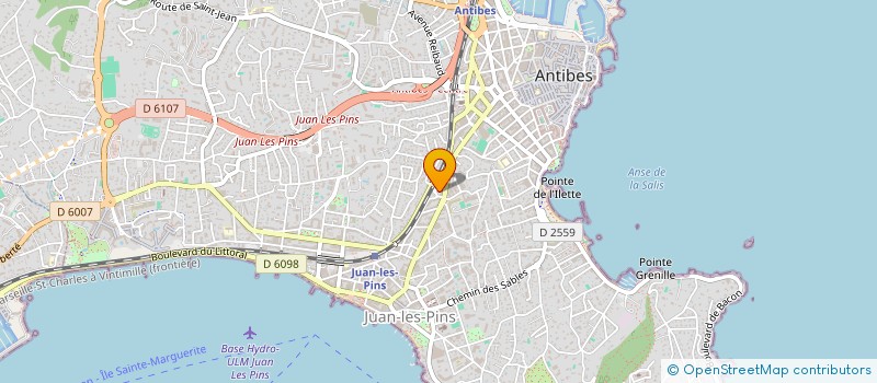 localisation de l'entreprise SCI LES VIOLETTES à ANTIBES