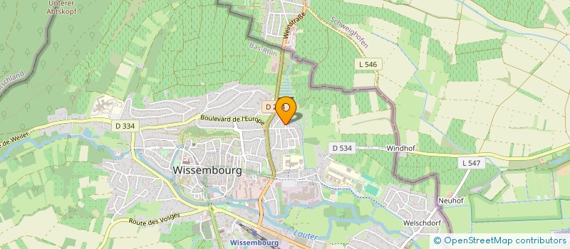 localisation de l'entreprise SCI LES VIOLETTES  WISSEMBOURG