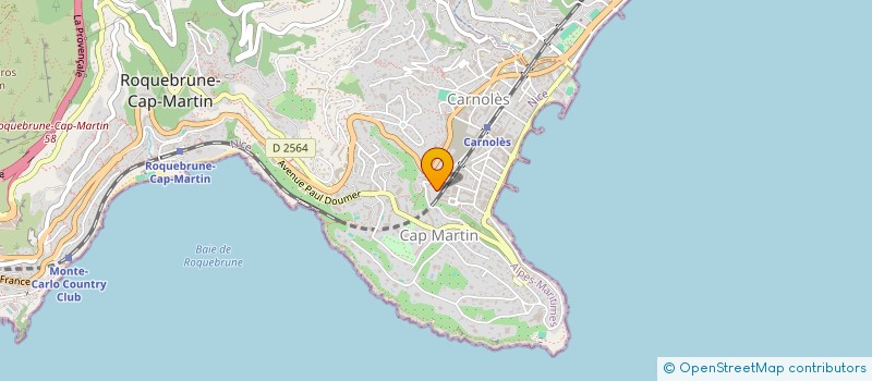 localisation de l'entreprise SCI LES VIOLETTES à ROQUEBRUNE-CAP-MARTIN