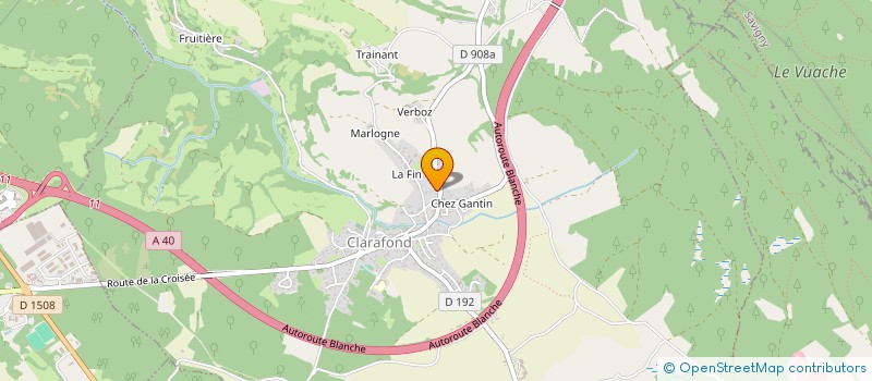 localisation de l'entreprise SCI LES VIOLETTES  CLARAFOND-ARCINE